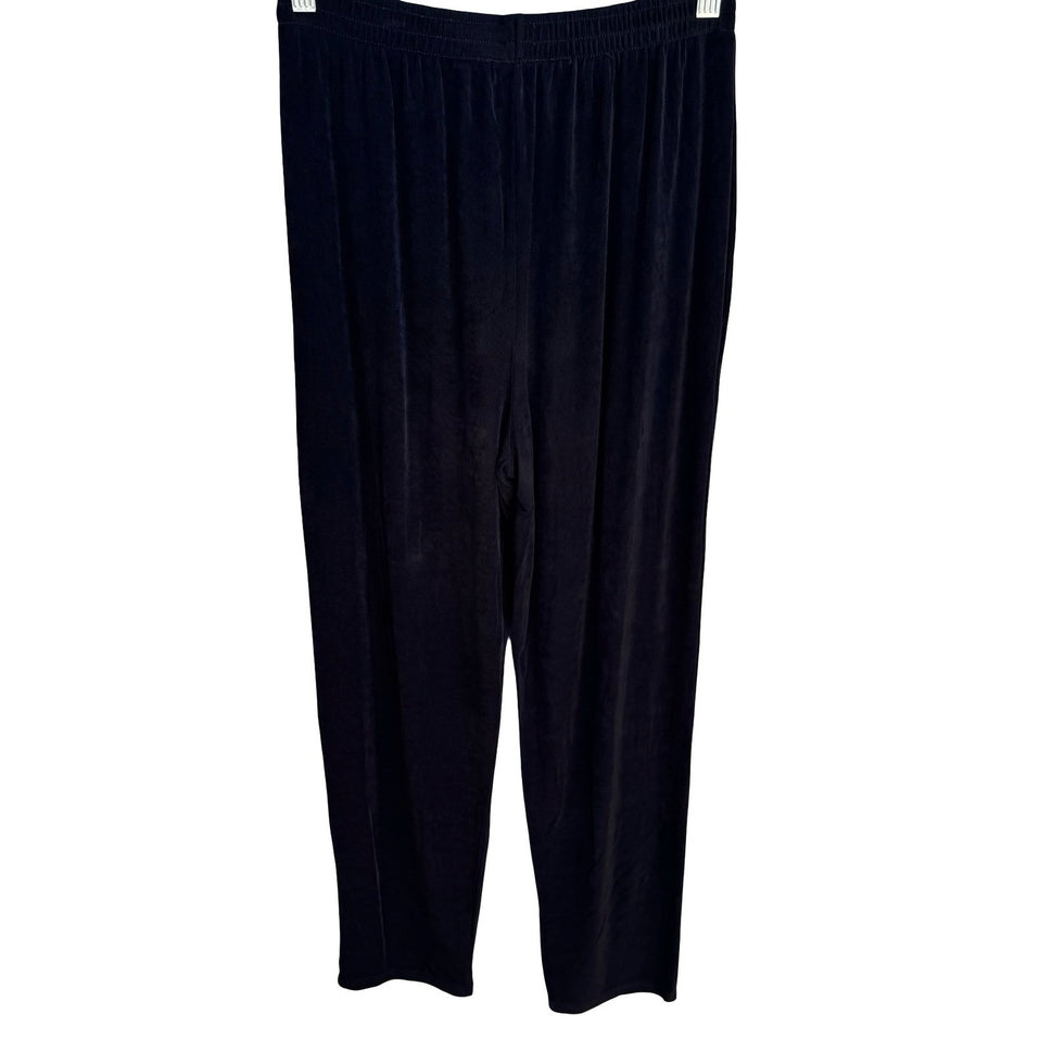 Impressions Millennium Edition Liquid Knit Micro Pleated Relaxed Pants Womens M