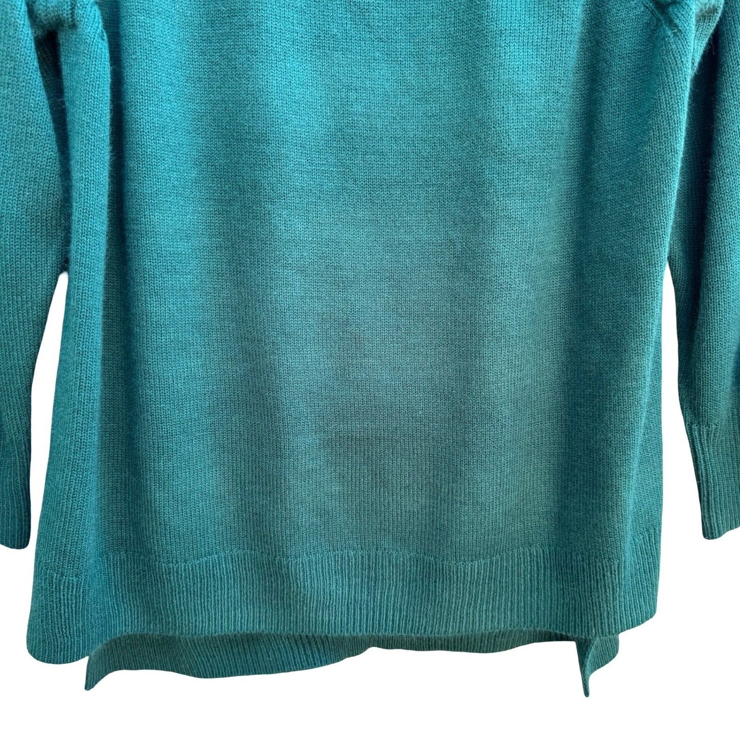 Kate & Mallory Feminine Romantic Coquette Ruffle Sleeve Cable Knit Sweater L