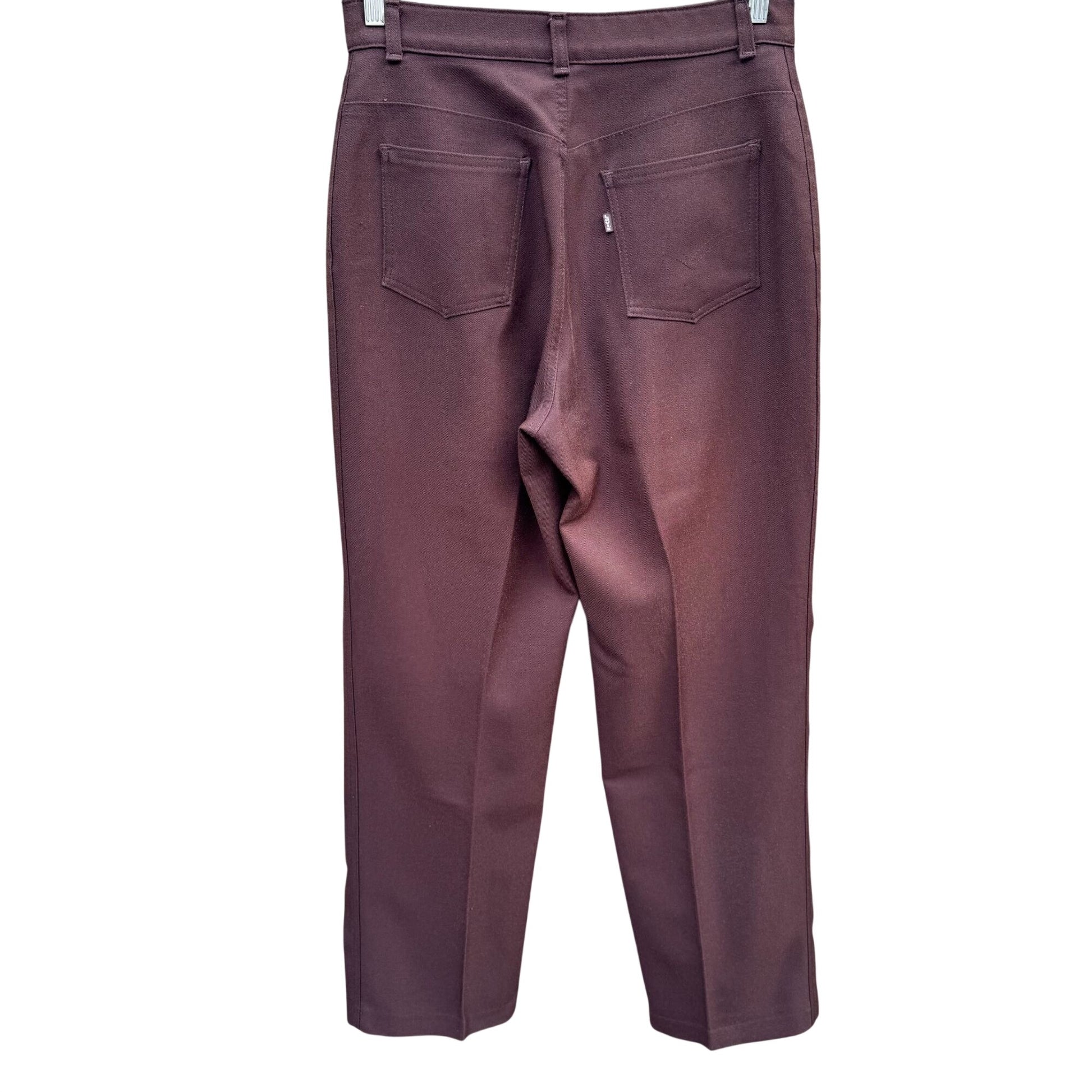 Levi Strauss & Co Vintage 70s 80s Womens Brown High-Waisted Straight-Leg Pants