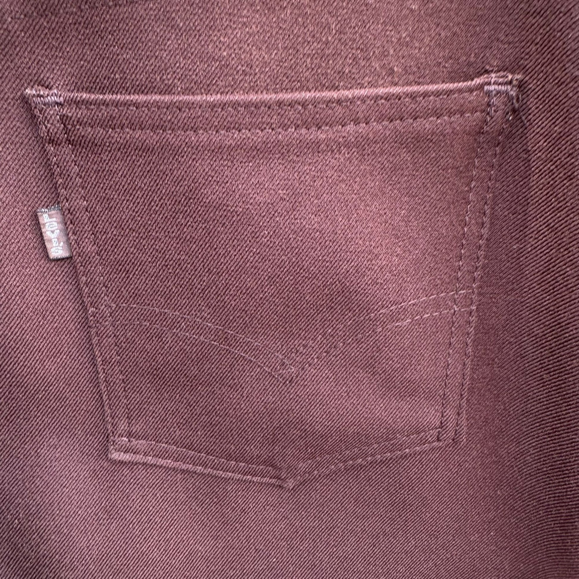 Levi Strauss & Co Vintage 70s 80s Womens Brown High-Waisted Straight-Leg Pants