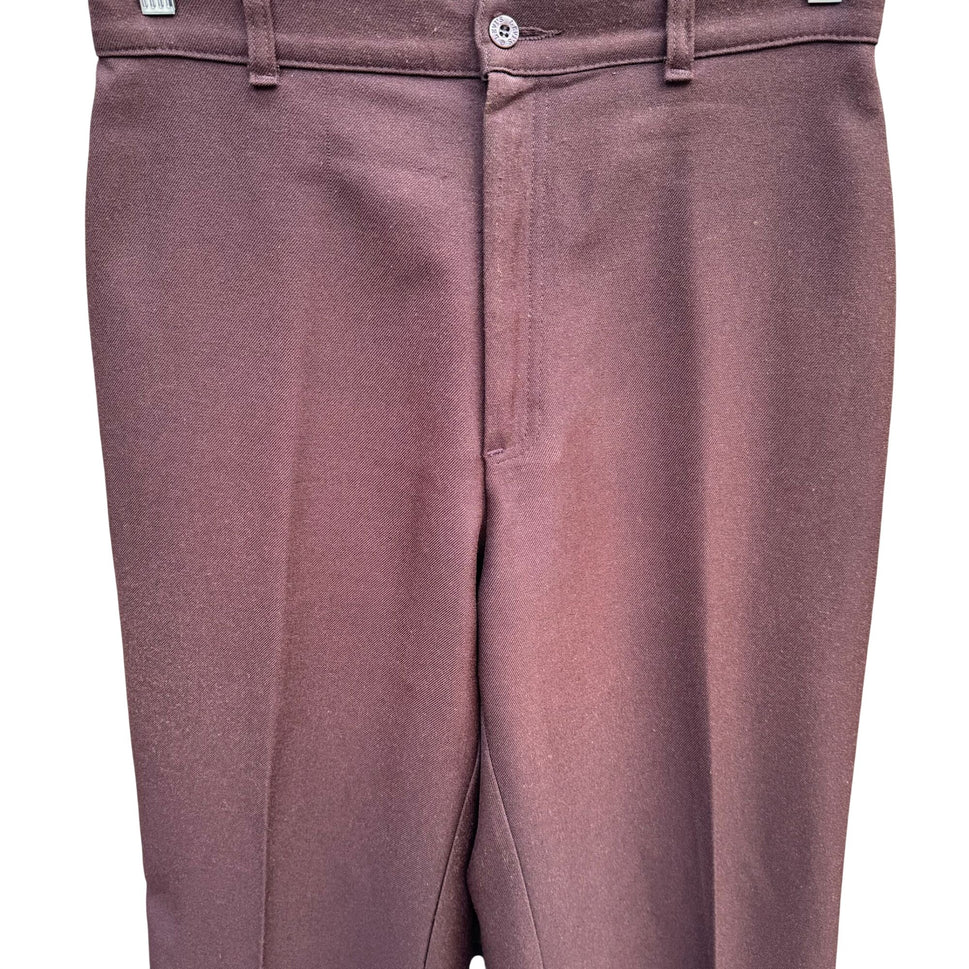 Levi Strauss & Co Vintage 70s 80s Womens Brown High-Waisted Straight-Leg Pants