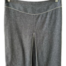 Switch Filippa Y2K Minimalist Preppy Tailored Wool Blend Speckled Tweed Skirt Grey 2 3 image