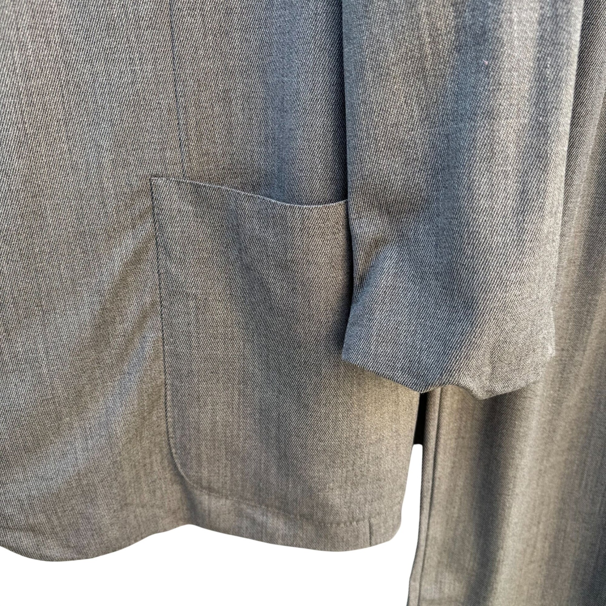 Ermenegildo Zegna For Neiman Marcus Mens Gray Suit 2-Piece Wool Blend Italy 56IT