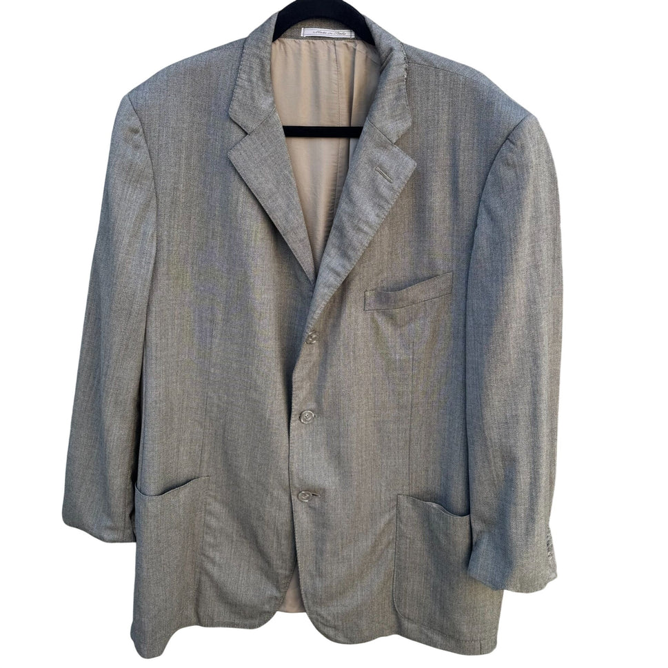 Ermenegildo Zegna For Neiman Marcus Mens Gray Suit 2-Piece Wool Blend Italy 56IT