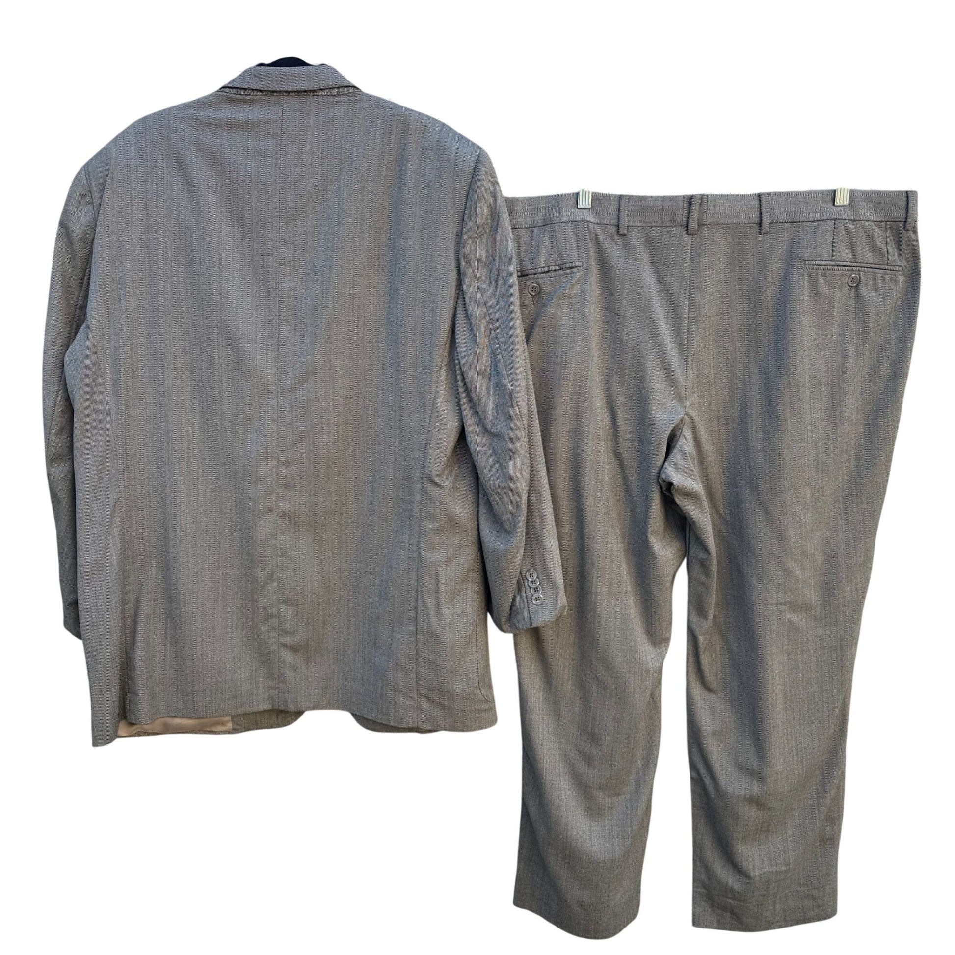 Ermenegildo Zegna For Neiman Marcus Mens Gray Suit 2-Piece Wool Blend Italy 56IT