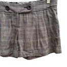 Switch Forever Wool Blend Glen Plaid Preppy Twee Heritage Pleated Cuffed Shorts Brown S 3 image