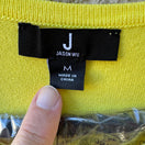 Switch Jason Wu Peplum Pointelle Knit Minimalist Preppy Dopamine Dressing Cardigan NEW 2 image