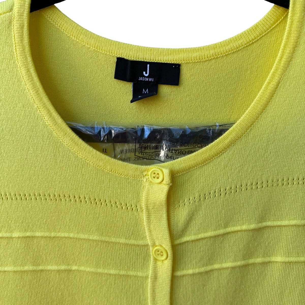 Jason Wu Peplum Pointelle Knit Minimalist Preppy Dopamine Dressing Cardigan NEW