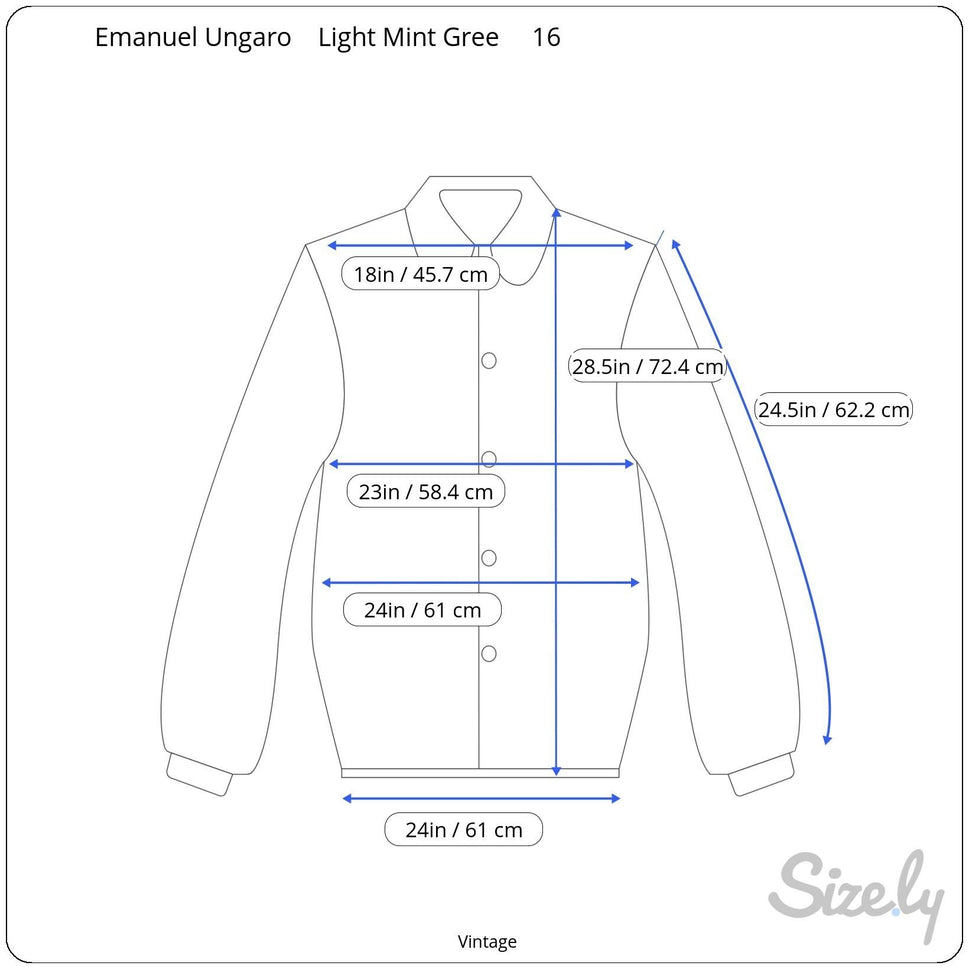 Emanuel Ungaro Vintage 80s Womens Preppy Old Money Long Sleeve Button Blouse 16