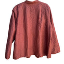 Switch Alfred Dunner Vintage Womens Quilted Rust Mandarin Collar Jacket Blazer 20W 2 image