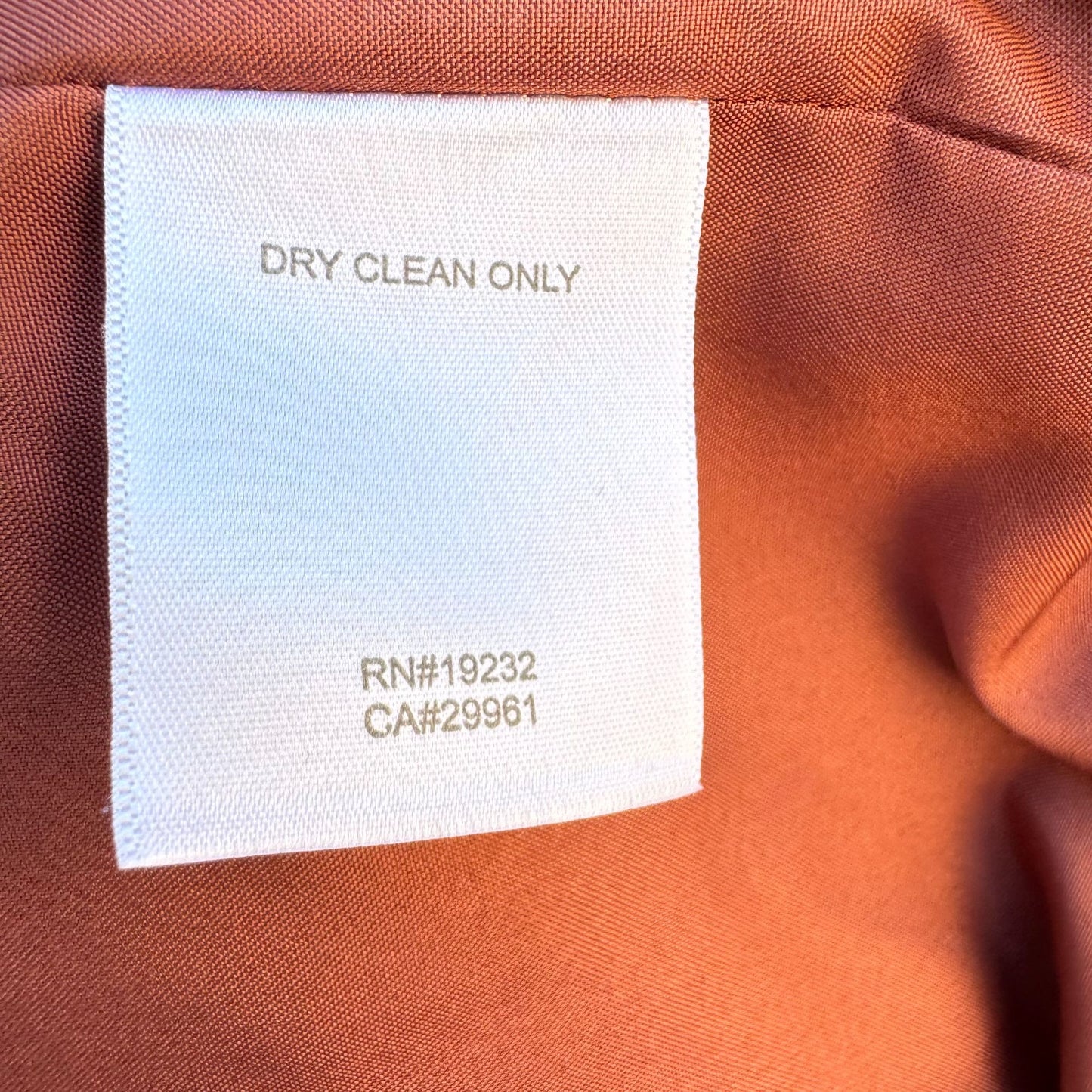 Alfred Dunner Vintage Womens Quilted Rust Mandarin Collar Jacket Blazer 20W