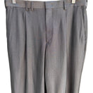 Switch Paseco Vintage Mens Gray Herringbone Pleated Front Classic Fit Dress Pant Slacks 2 image