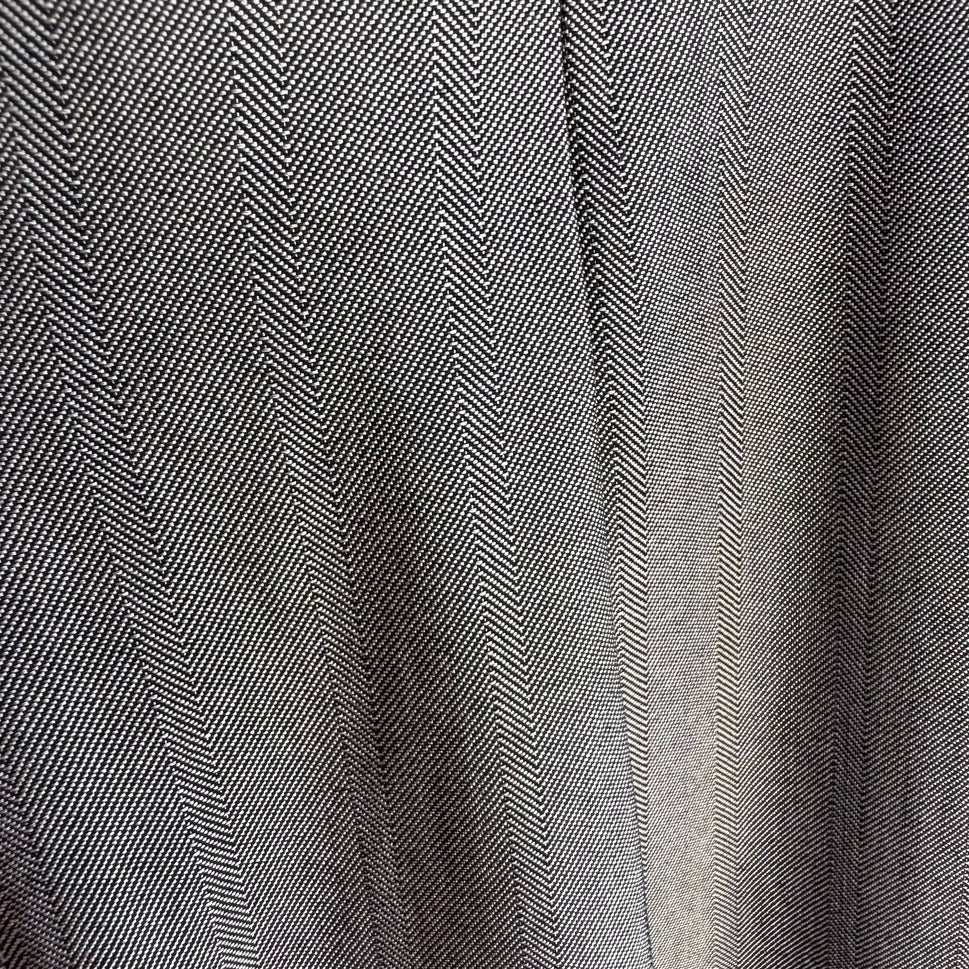 Paseco Vintage Mens Gray Herringbone Pleated Front Classic Fit Dress Pant Slacks