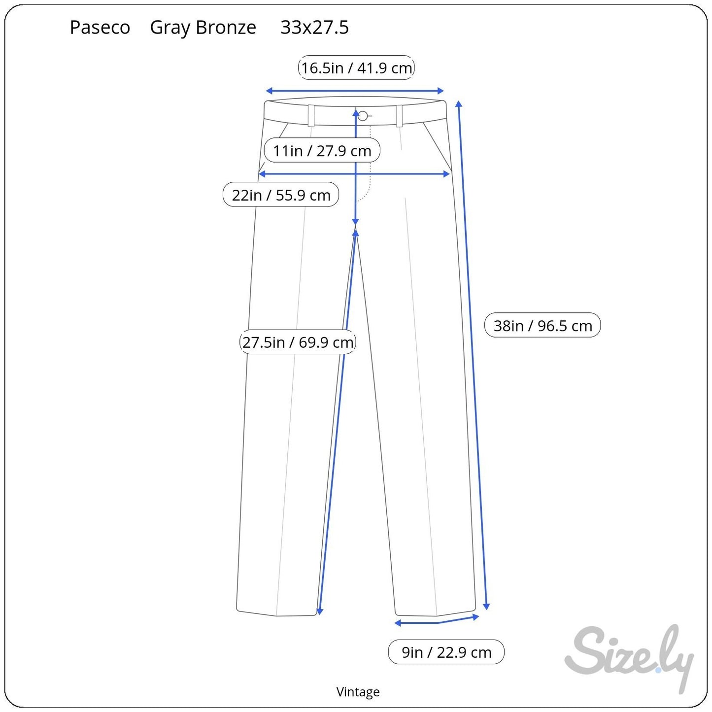 Paseco Vintage Mens Gray Herringbone Pleated Front Classic Fit Dress Pant Slacks