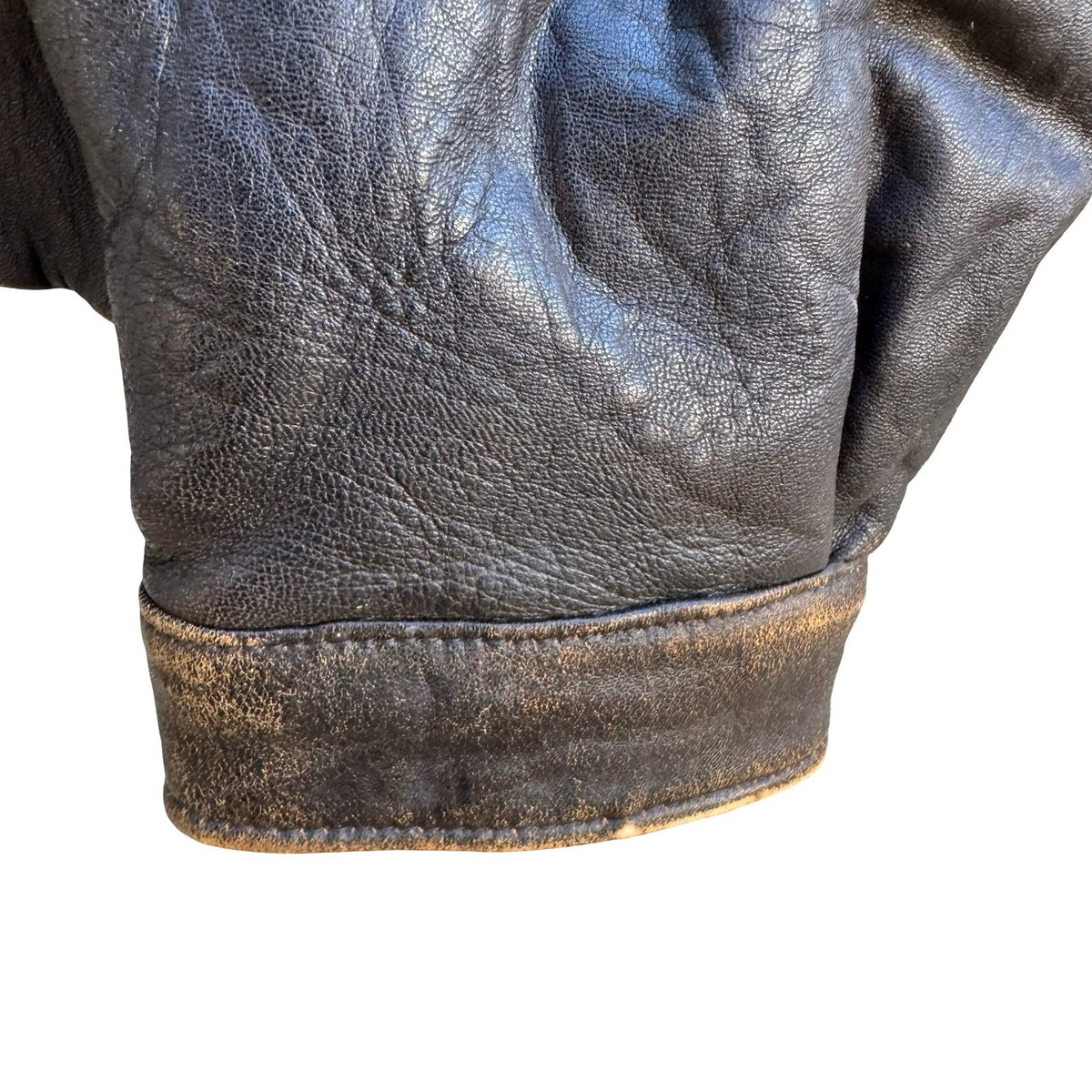 U2 Wear Me Out Vintage Distressed Leather Biker Moto Aviator Bomber Jacket Mens