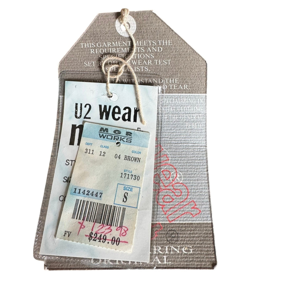 U2 Wear Me Out Vintage Distressed Leather Biker Moto Aviator Bomber Jacket Mens