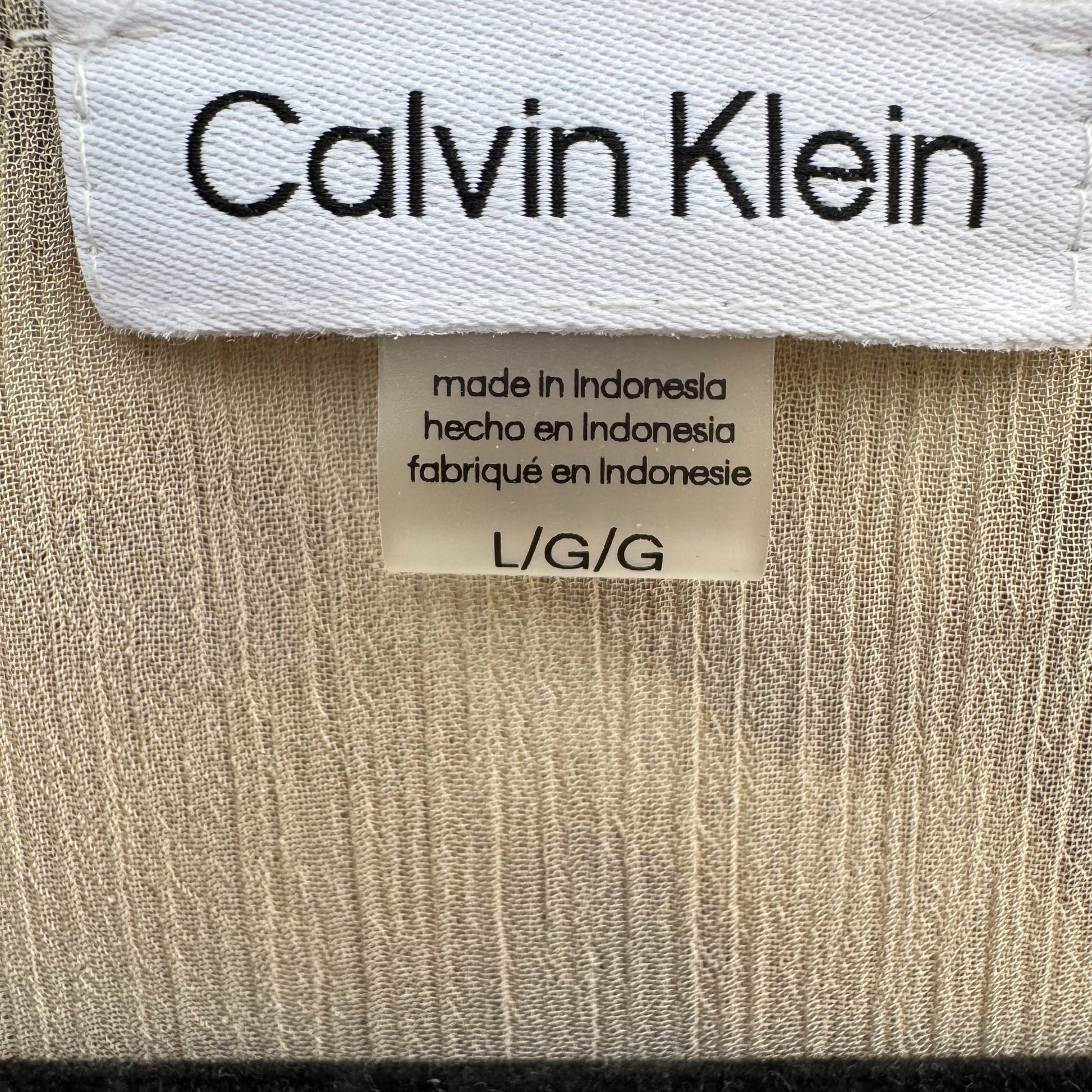 Calvin Klein Womens Leopard Print V-Neck Blouse Short Button Sleeves Flowy Party