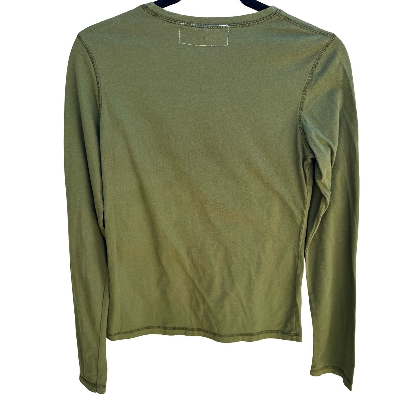 Fresh Los Angeles Y2K Grunge Harajuku Punk Olive Green Kanji Sun Graphic Shirt M