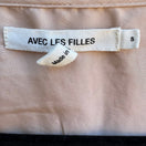 Switch Avec Les Filles Coquette Balletcore Minimalist Pastel Pink Satin Hooded Blouse S 2 image