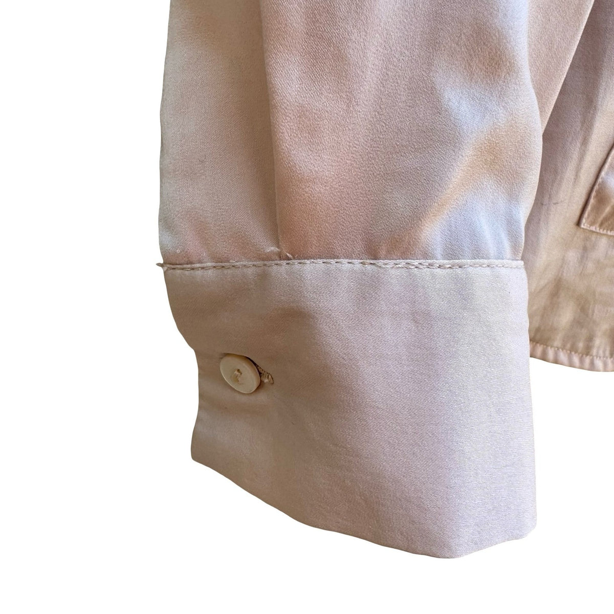 Avec Les Filles Coquette Balletcore Minimalist Pastel Pink Satin Hooded Blouse S