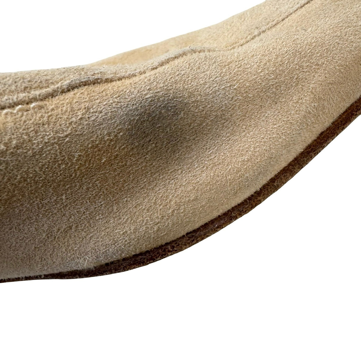 Stuart Weitzman Vintage Suede Almond Toe Luxury Minimalist Loafers Tan Womens 11