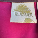 Switch Islander Pink Resort Camp Collar Button Up Blouse 3/4 Sleeve Womens M Resortwear 2 image