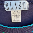 Switch Blast Vintage 80s Cottage Geometric Purple Long Sleeve Pullover Sweatshirt M 2 image