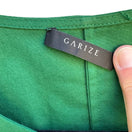 Switch Garize Minimalist Tailored Preppy Tie Front Sleeveless Clean Girl Blouse Green S 2 image