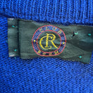 Switch Club Room 100% Scottish Cashmere Quiet Luxury Preppy Sweater Royal Blue Mens 42 2 image