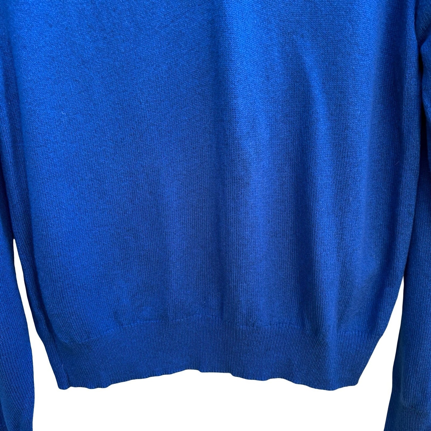 Club Room 100% Scottish Cashmere Quiet Luxury Preppy Sweater Royal Blue Mens 42