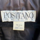 Switch Positano Pelle Vintage 90s Grunge Goth Biker Edgy Black Leather Longline Vest S 2 image