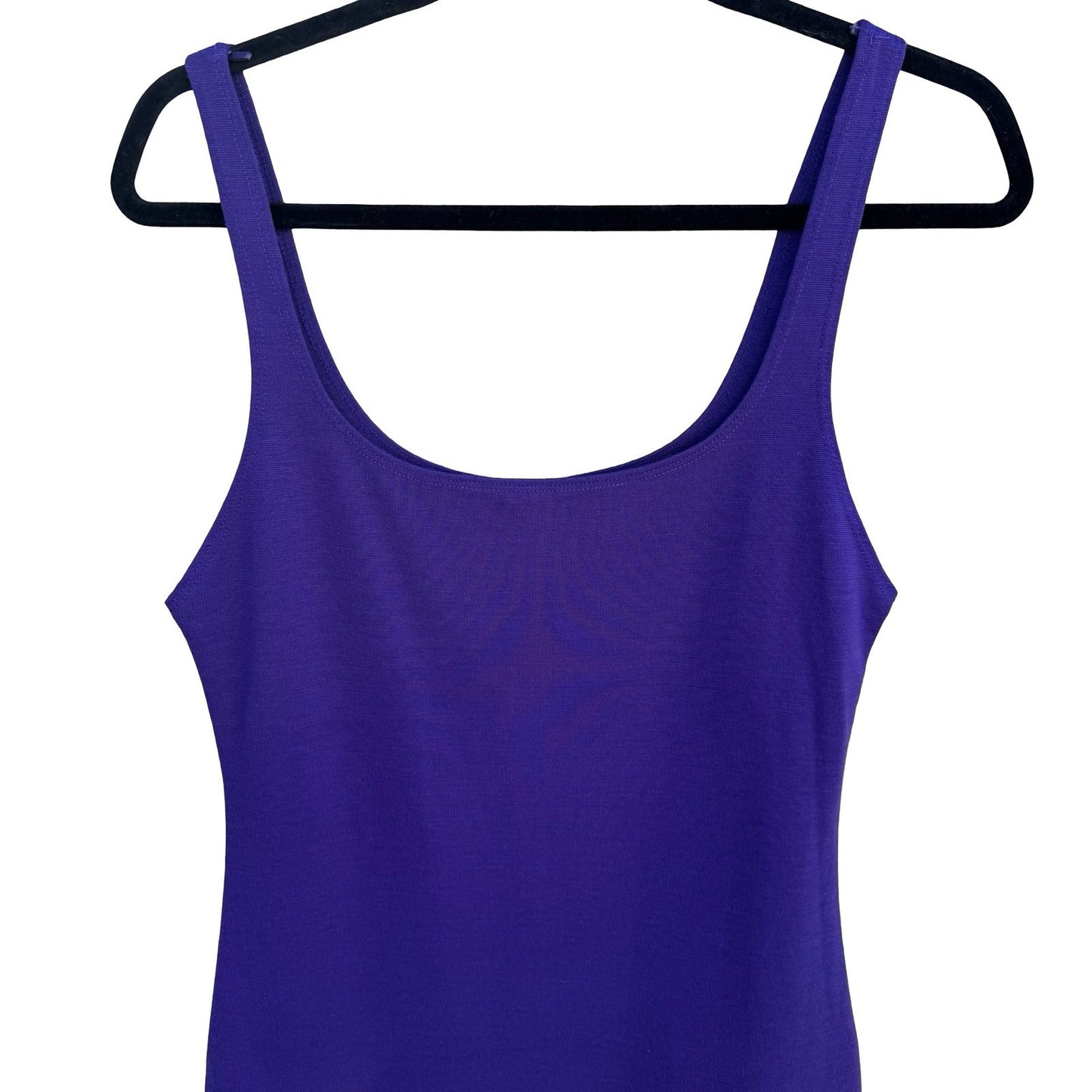 Zara Trafaluc Womens Purple Bodycon Scoop Neck Tank Midi Dress Size S Clubwear