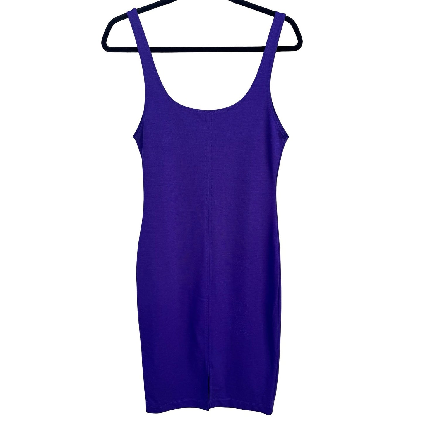 Zara Trafaluc Womens Purple Bodycon Scoop Neck Tank Midi Dress Size S Clubwear