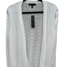 Switch Sienna &amp; Sage White Pointelle Open Front Cardigan Sweater Womens L NEW Coastal 3 image
