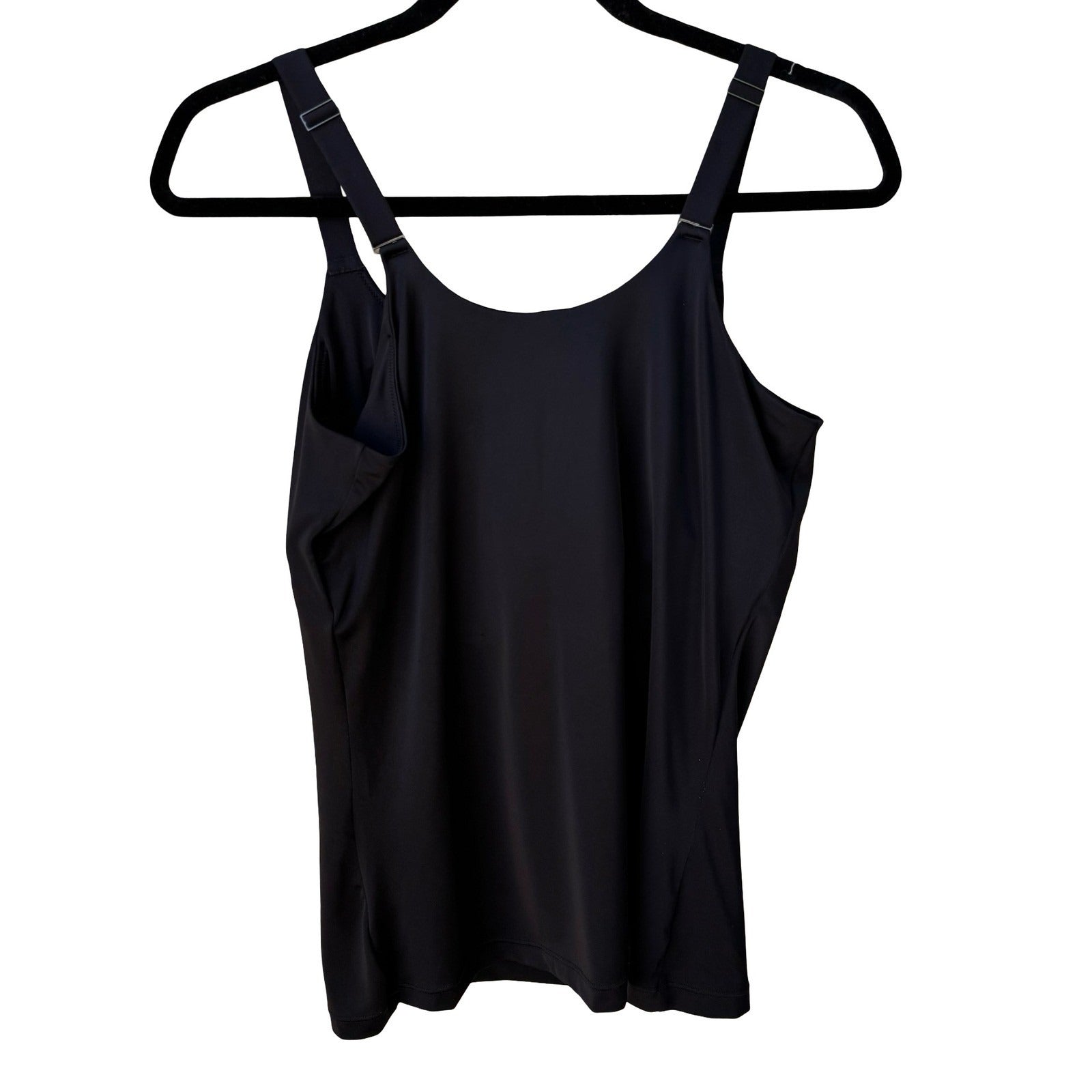 Spanx Thinstincts 2.0 Tank Black Shapewear Camisole Adjustable Straps 30039R XL