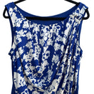 Switch Alfani Professional Careerwear Abstract Floral Cowl Neck Pleated Draped Blouse L 3 image