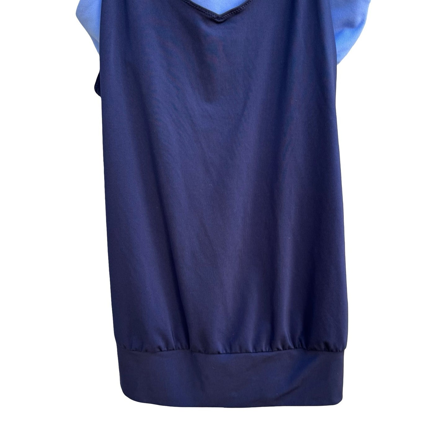 GapFit Layered Racerback Active Tank Top Built-in Bra Navy S Athleisure Yoga Gym