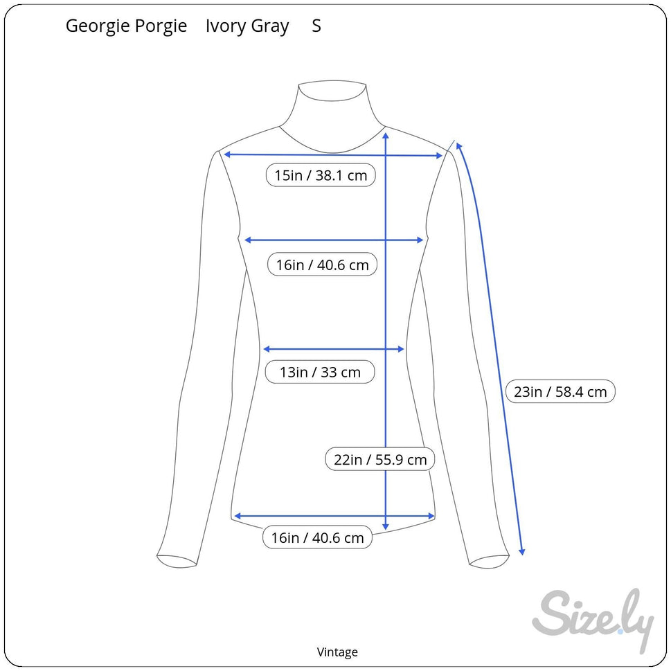 Georgie Porgie Vintage 70s Womens Striped Cowl Neck Sweater Gray Ivory Rib Knit