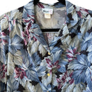 Switch Jillian Vintage 80s 90s Boho Coastal Grandmacore Tropical Leaf Roll Tab Blouse 3 image