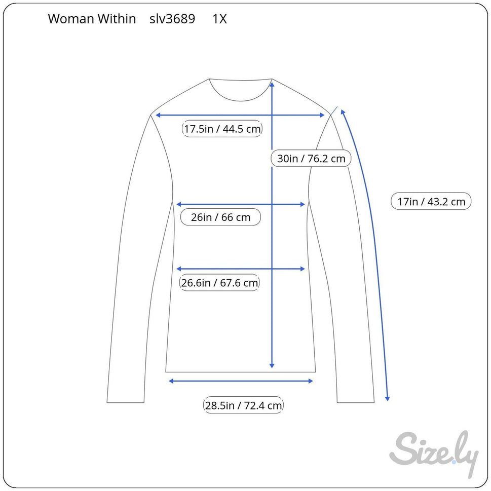 Woman Within White 100% Cotton V-Neck 3/4 Sleeve T-Shirt Plus Size 1X 22/24