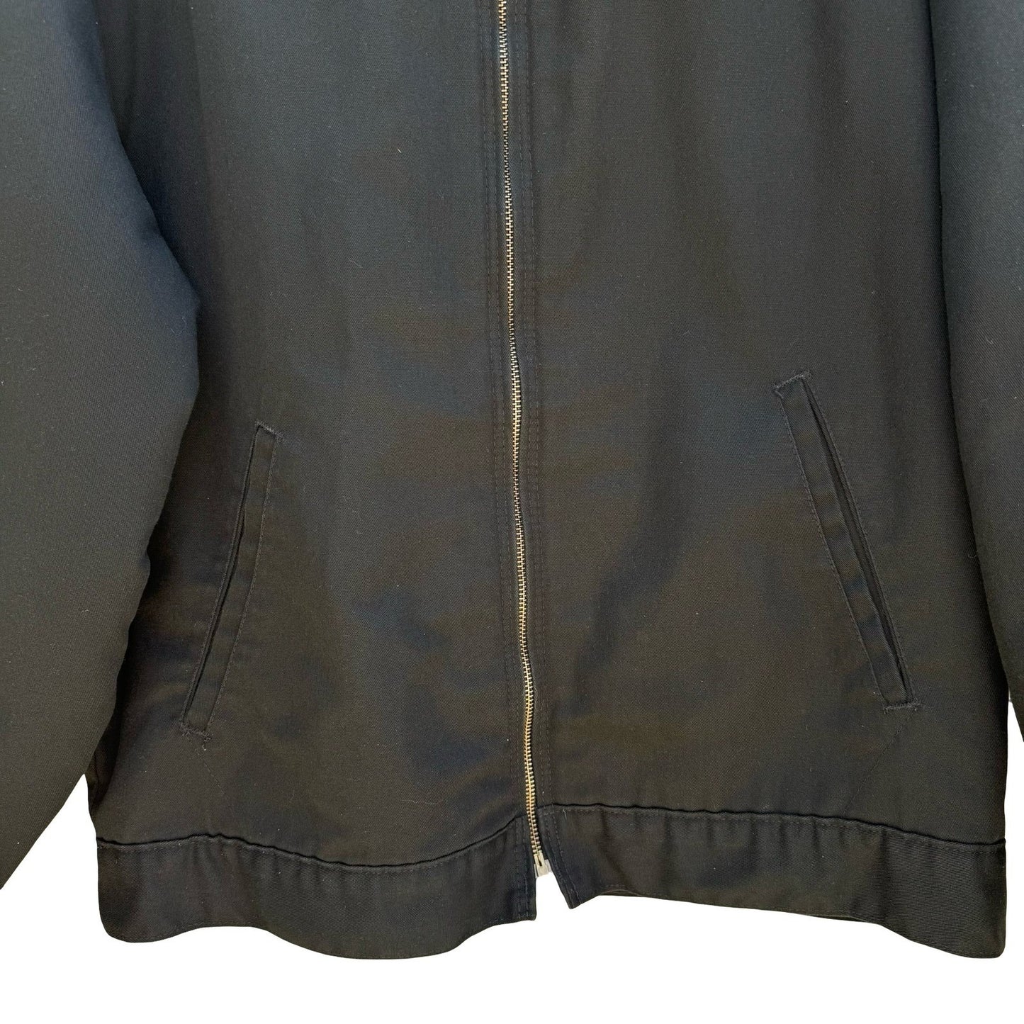 Dickies Eisenhower Insulated Work Jacket Black Mens M Full Zip TJ15 Chore Gorp