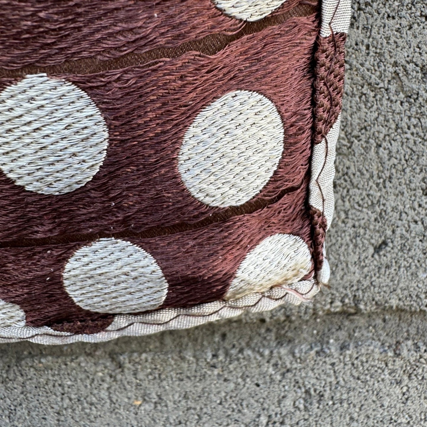 Mens Polka Dot Pocket Square Lot 3 Silk Hand Made Red Brown Black Mazzaloni