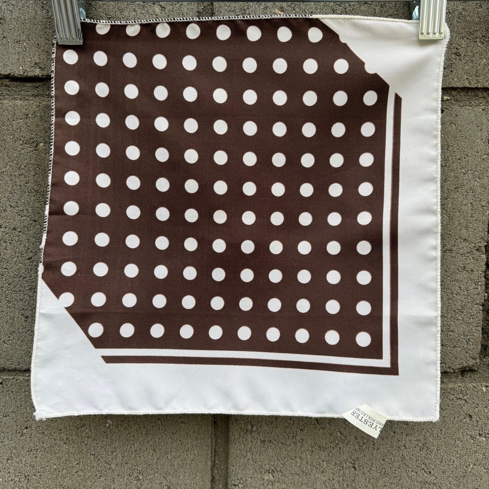 Mens Polka Dot Pocket Square Lot 3 Silk Hand Made Red Brown Black Mazzaloni