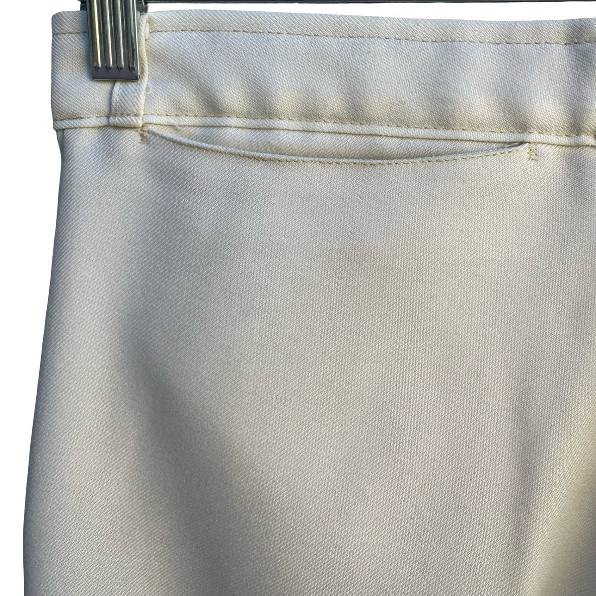 Angels Flight Tobias Kotzin Vintage 70s Cream Pleated Flare Leg Disco Pants 30