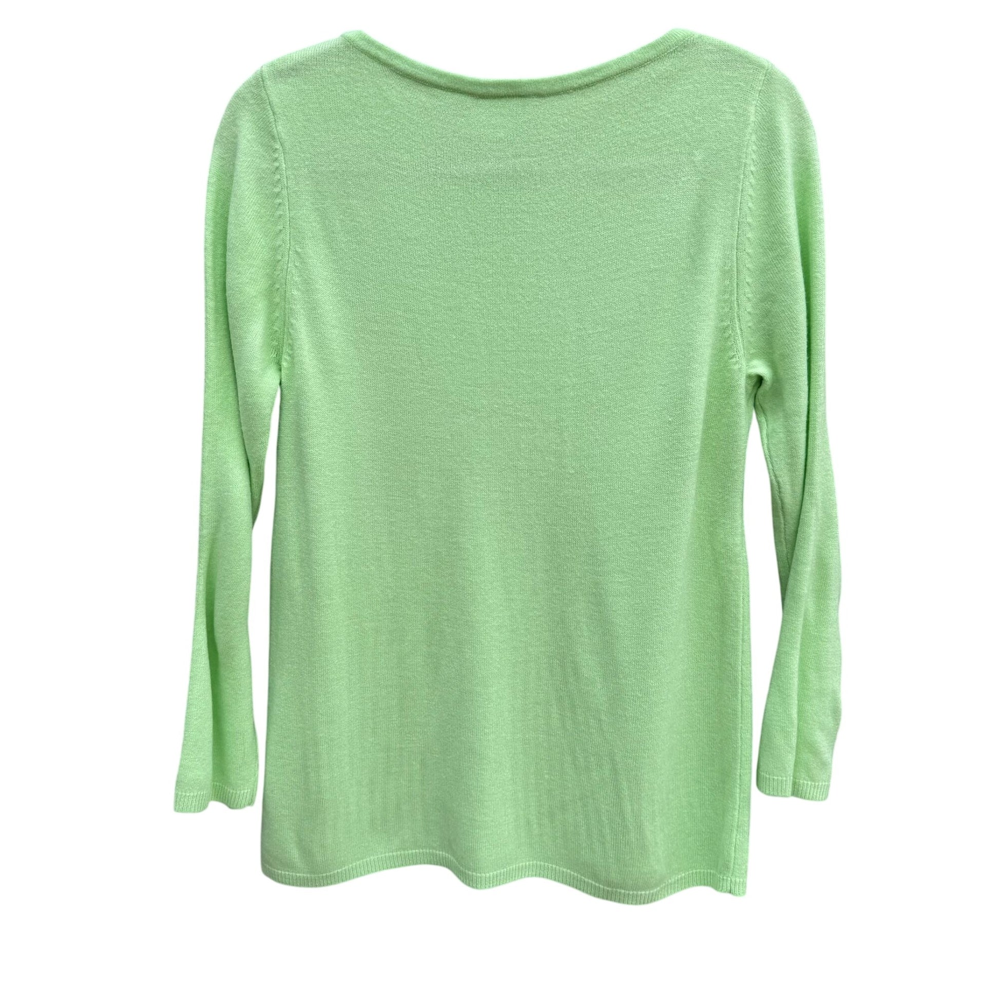 DG2 By Diane Gilman Womens Pastel Green Long Sleeve Lightweight Sweater S