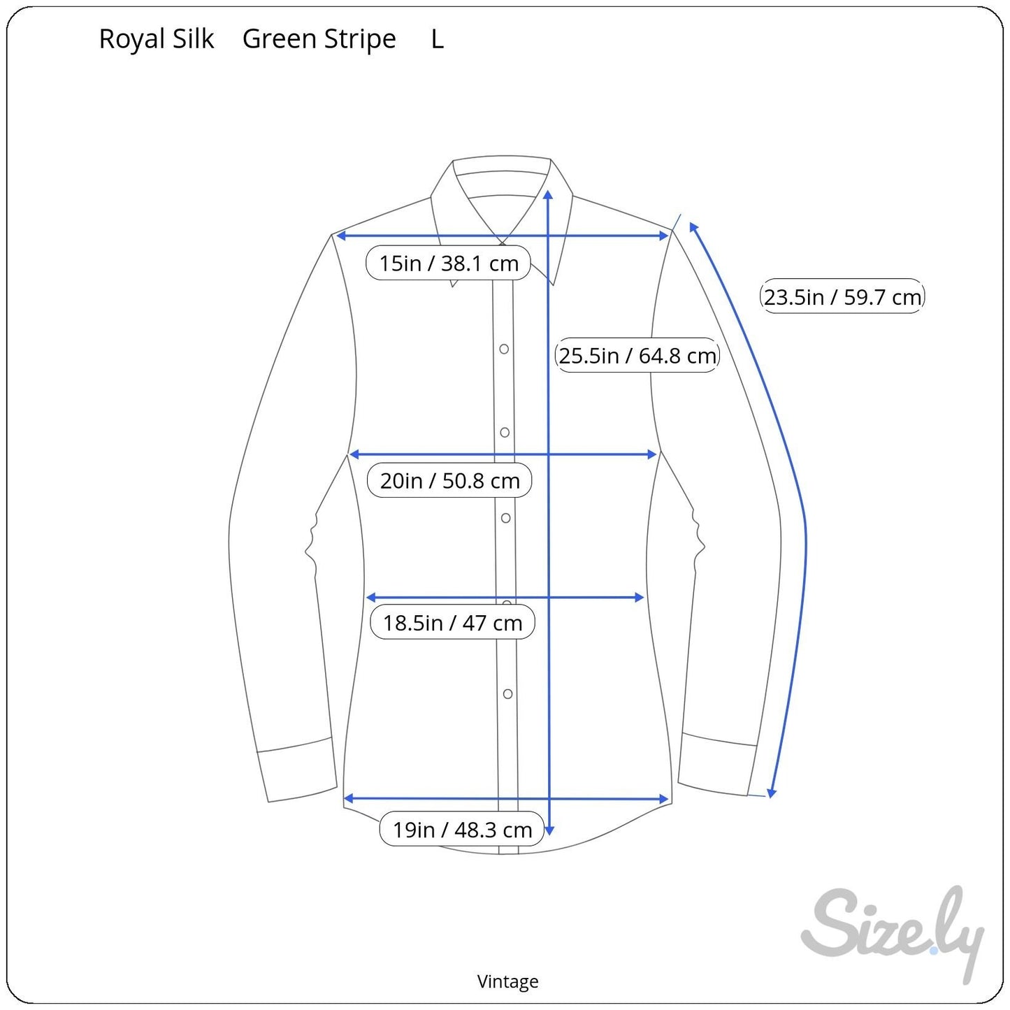 Royal Silk Vintage 70s Womens Retro Striped Button-Up Long Sleeve Shirt Blouse L