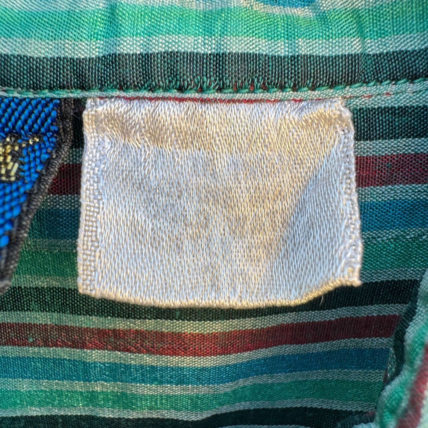 Royal Silk Vintage 70s Womens Retro Striped Button-Up Long Sleeve Shirt Blouse L