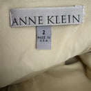 Switch Anne Klein Vintage 90s Minimalist Quiet Luxury Cream Leather High Waisted Pant 2 2 image