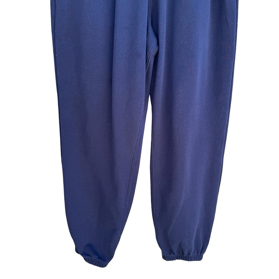 HM Relaxed Fit Joggers Loungewear Athleisure Fleece Sweatpants Sport Navy Mens S