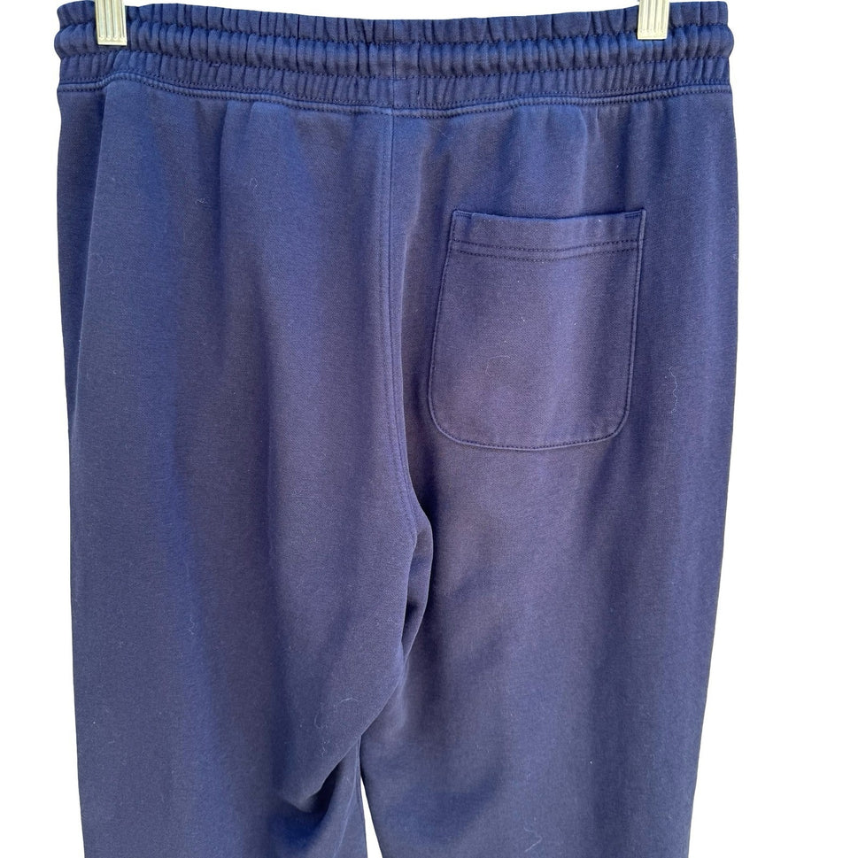 HM Relaxed Fit Joggers Loungewear Athleisure Fleece Sweatpants Sport Navy Mens S